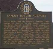 marker of Butler Plantation in McIntosh County, Georgia