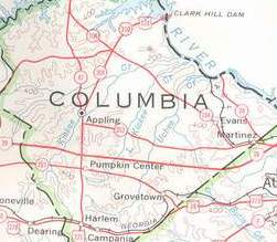 Columbia County Map