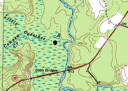 Map of Little Ogeechee River
